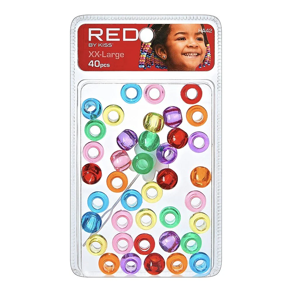 Red by Kiss XX-Large Hair Beads 40pcs - Image 4
