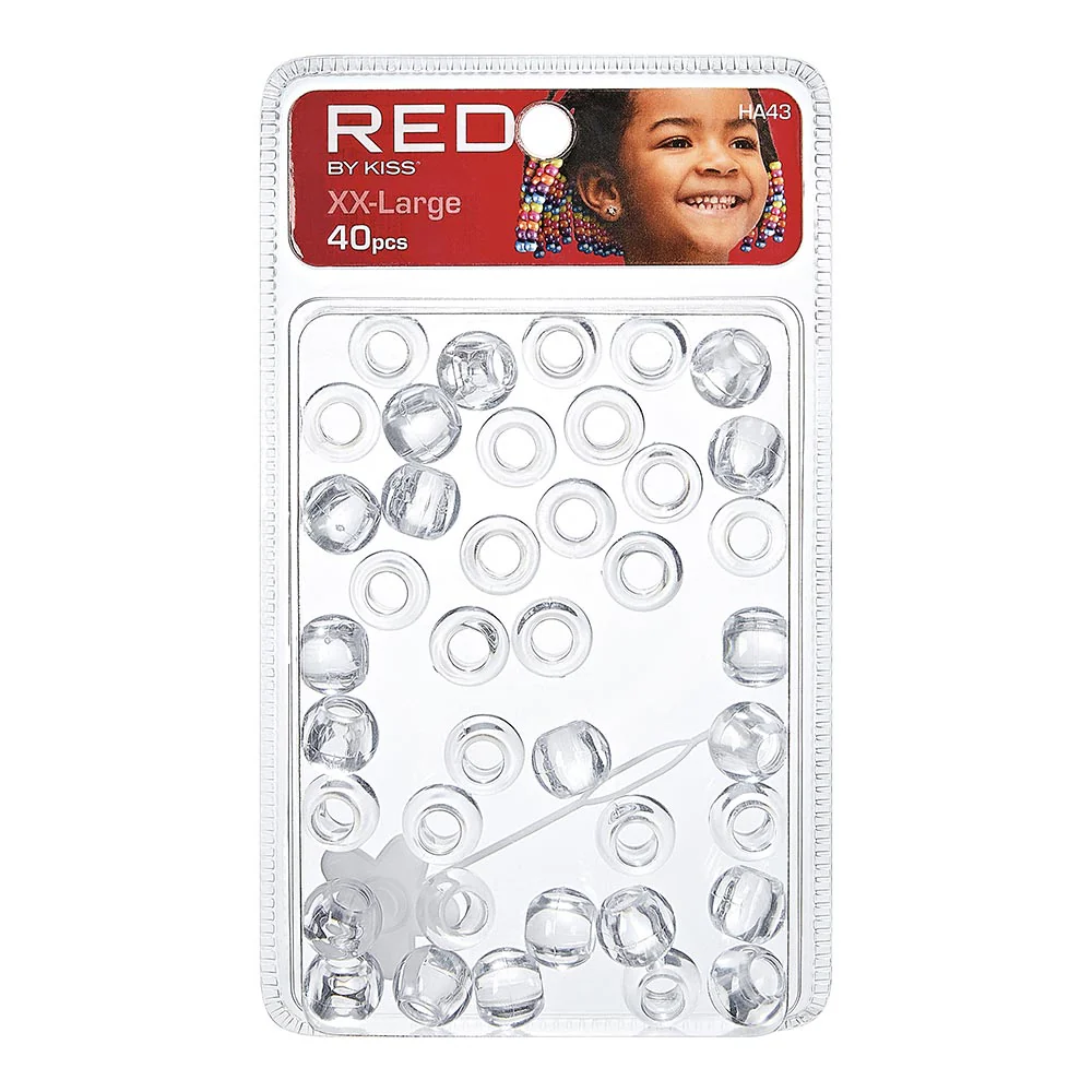 Red by Kiss XX-Large Hair Beads 40pcs - Image 6