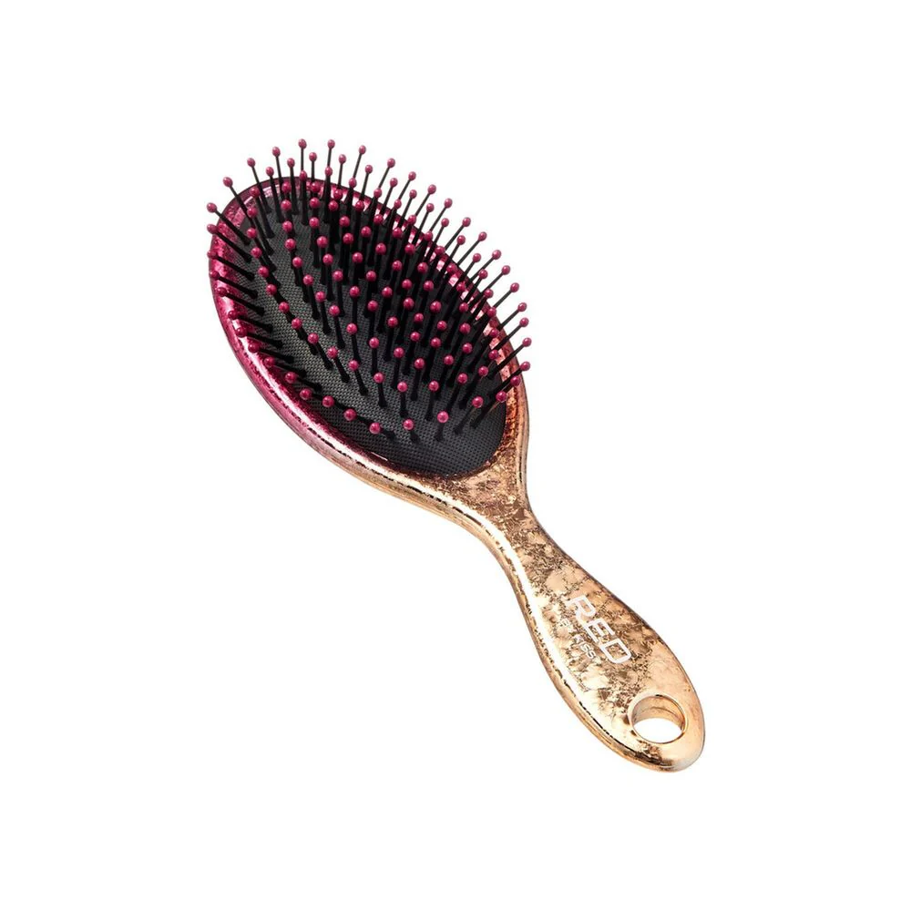 Red Crushed Jewel Hair Brush – Oval & Square - Image 8
