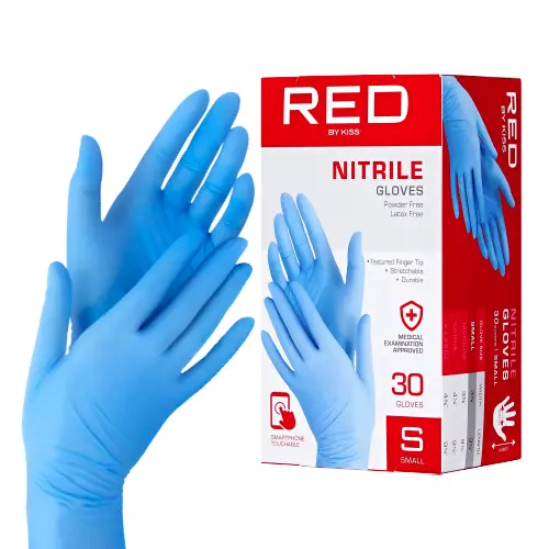 Red Nitrile Gloves โ Durable, Powder-Free Protection 30pcs Pack - Image 2