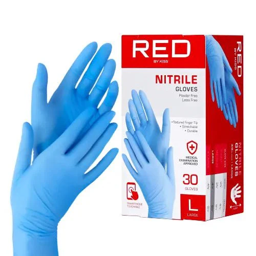 Red Nitrile Gloves โ Durable, Powder-Free Protection 30pcs Pack - Image 3