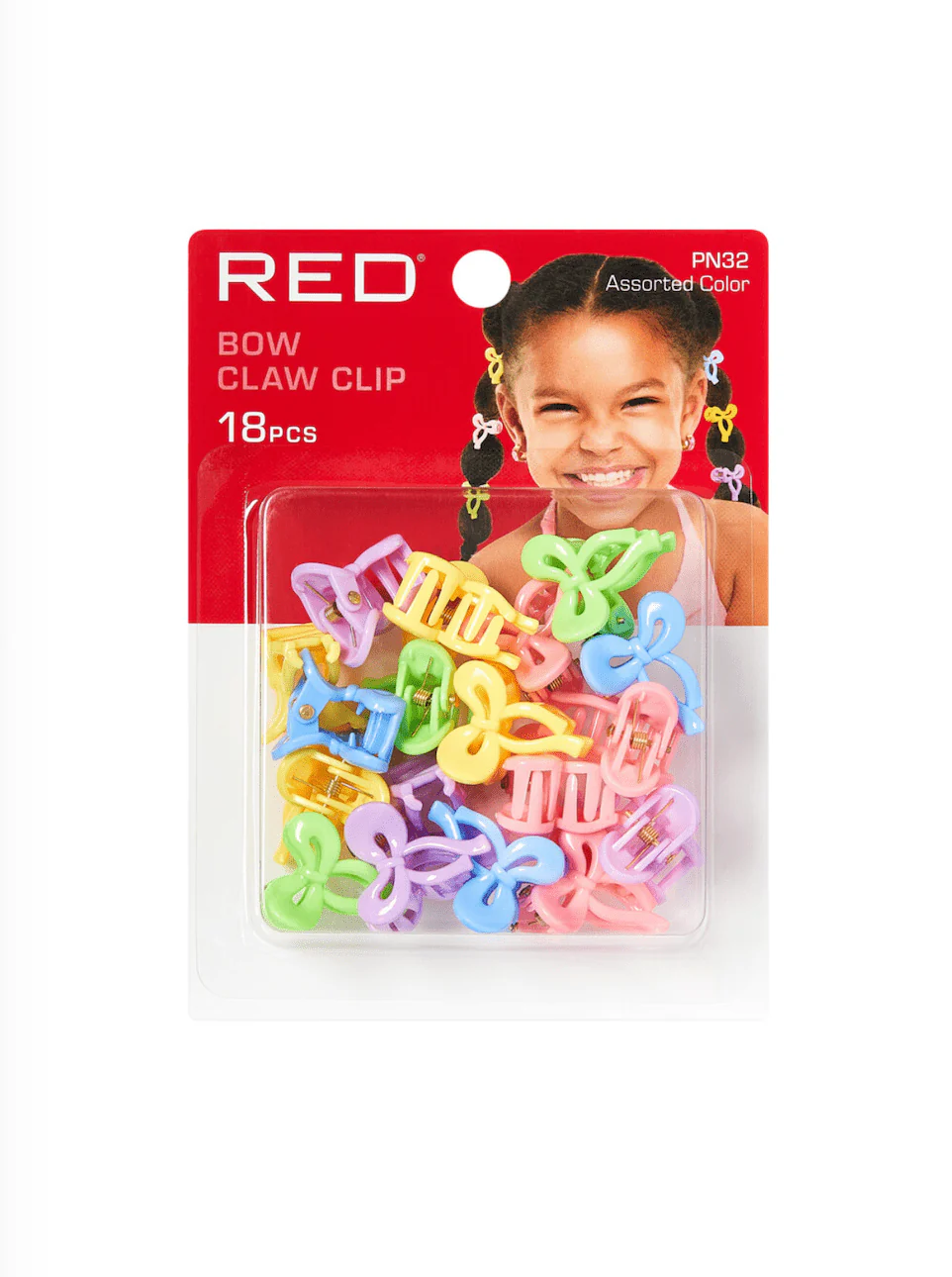 RED Kids Chrome Claw Hair Clips - Image 16