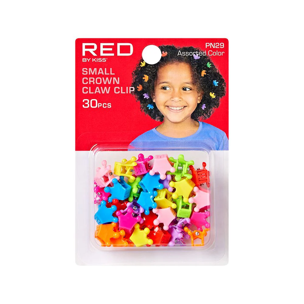 RED Kids Chrome Claw Hair Clips - Image 4
