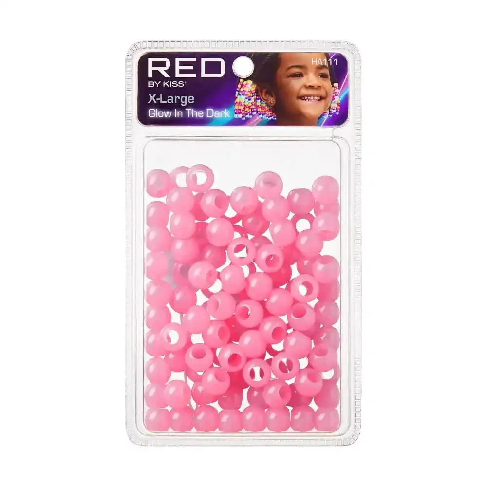 RED Glow-in-the-Dark Beads- Color Assorted - Image 4