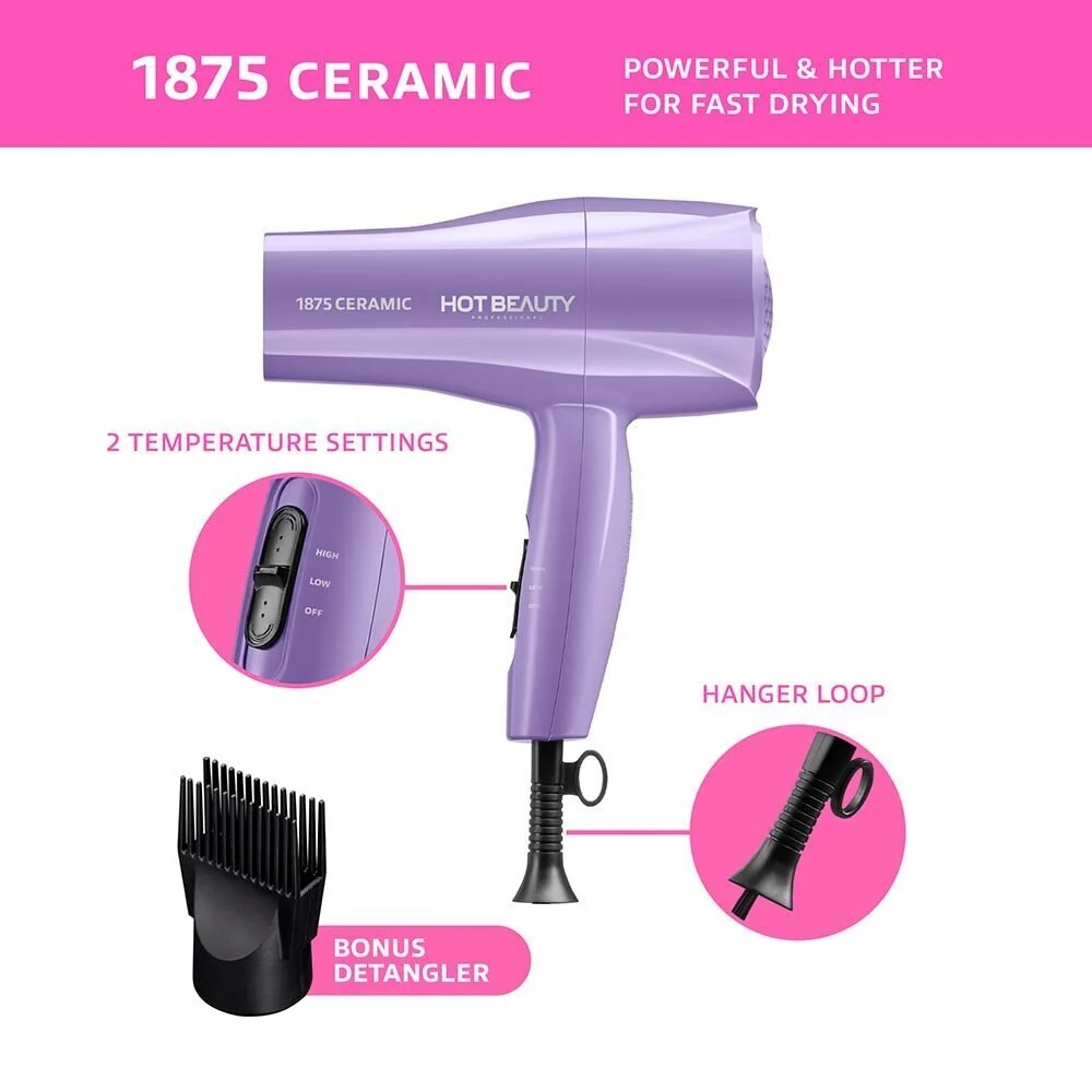 Hot Beauty 1875 Ceramic Blow Dryer - Image 4