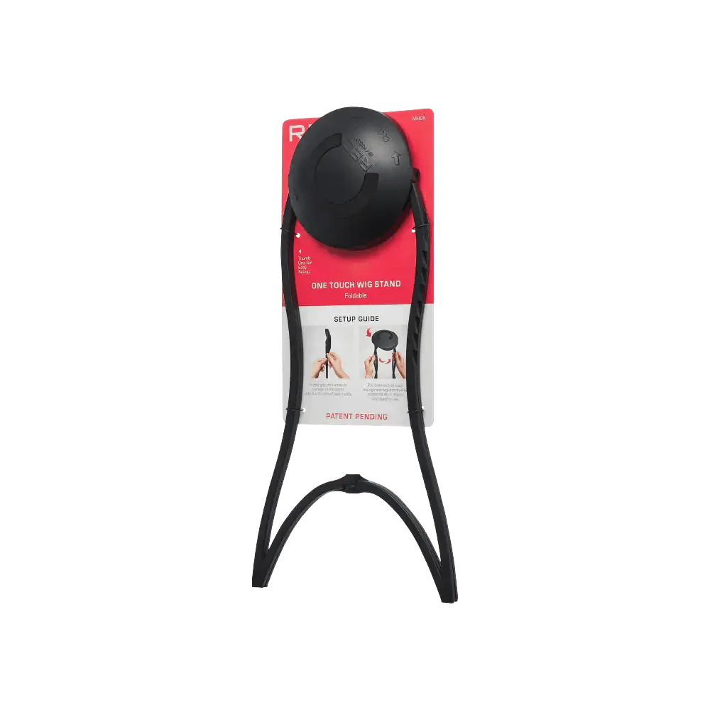 RED One Touch Foldable Wig Stand - Image 2