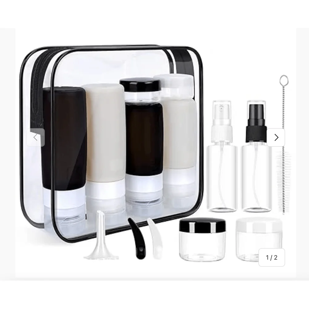 RED Refillable Travel Pouch & Bottle Sets - Image 4