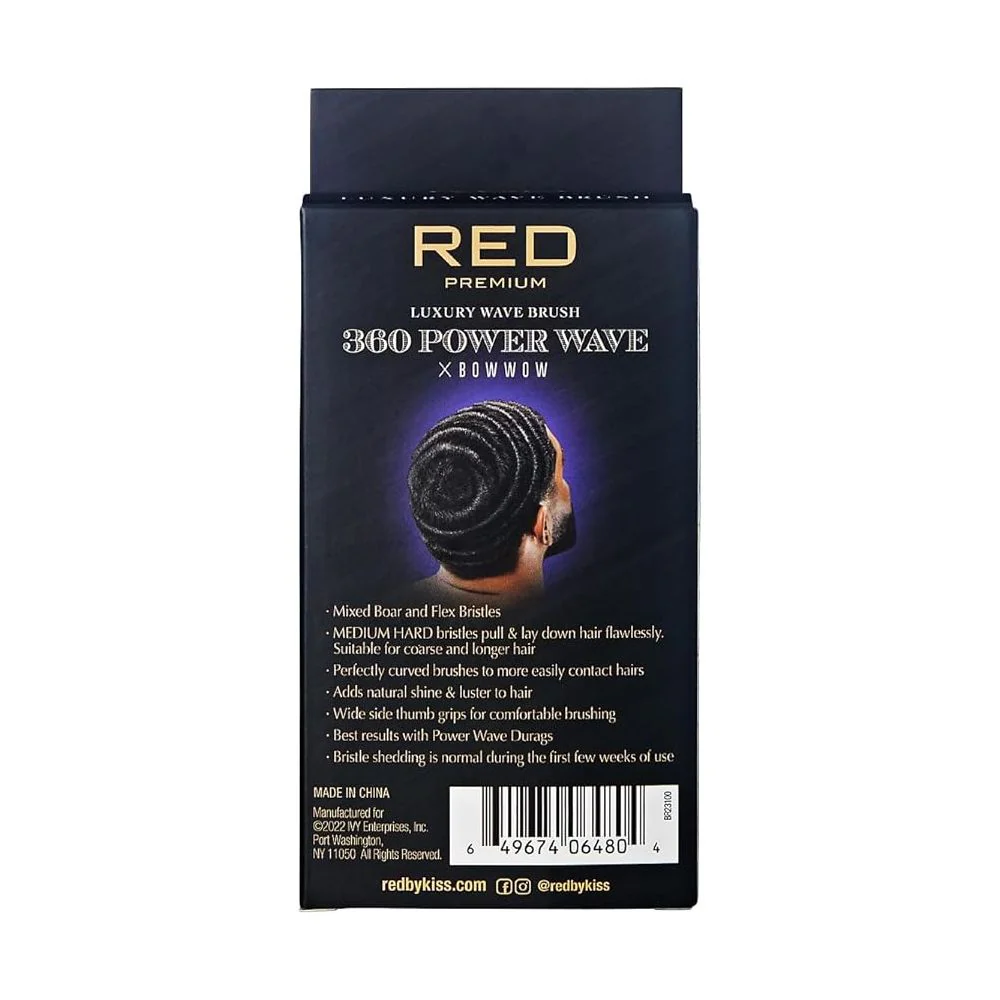 RED 360 Power Wave Brush - Medium Hard Bristle - Image 5