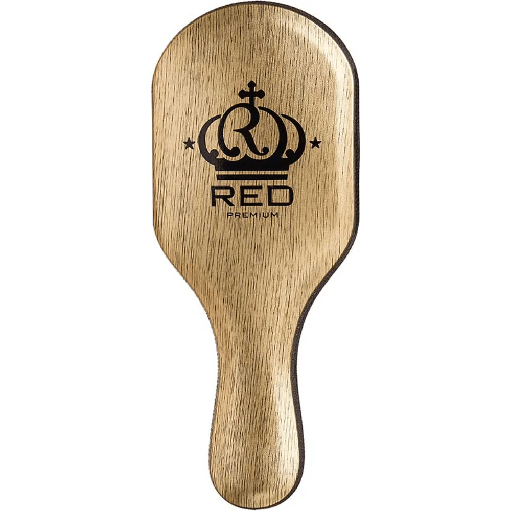 RED Mixed Boar Brush Bow Wow Palm Brush - Medium-Hard - Image 3