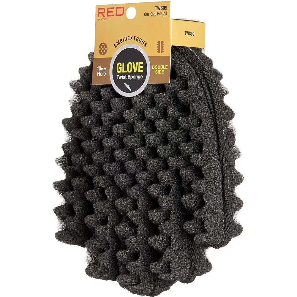 RED by Kiss Ambidextrous Twist Sponge Glove - Double-Sided - Image 7