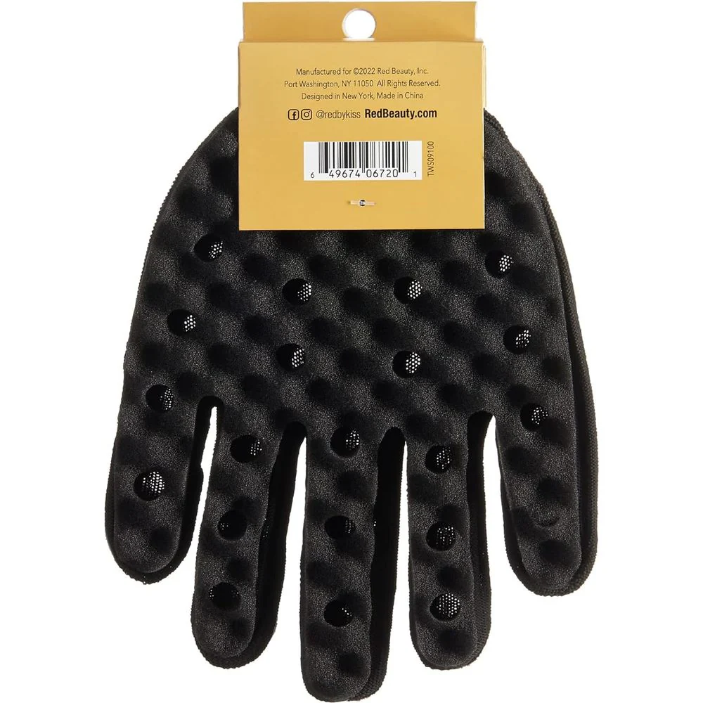 RED by Kiss Ambidextrous Twist Sponge Glove - Double-Sided - Image 8