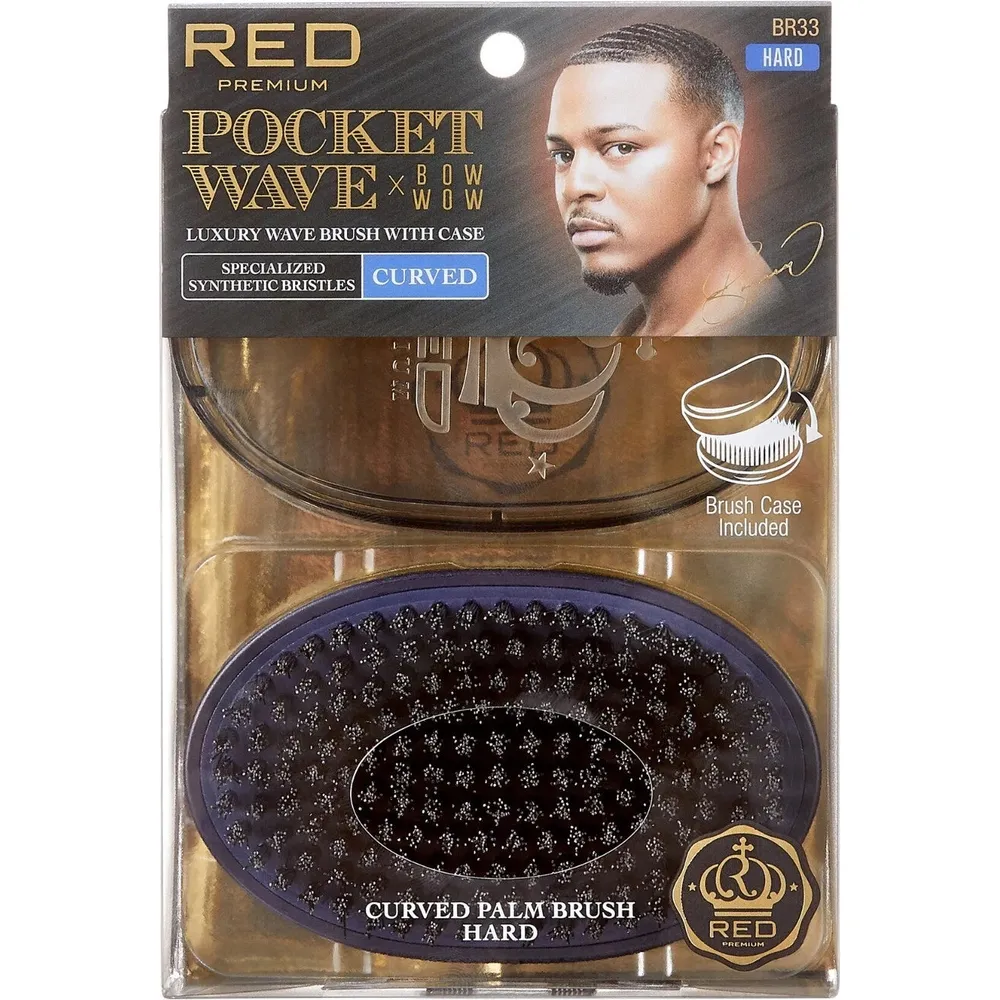 RED Pocket Wave Curved Brush BR33 - Medium Bristle