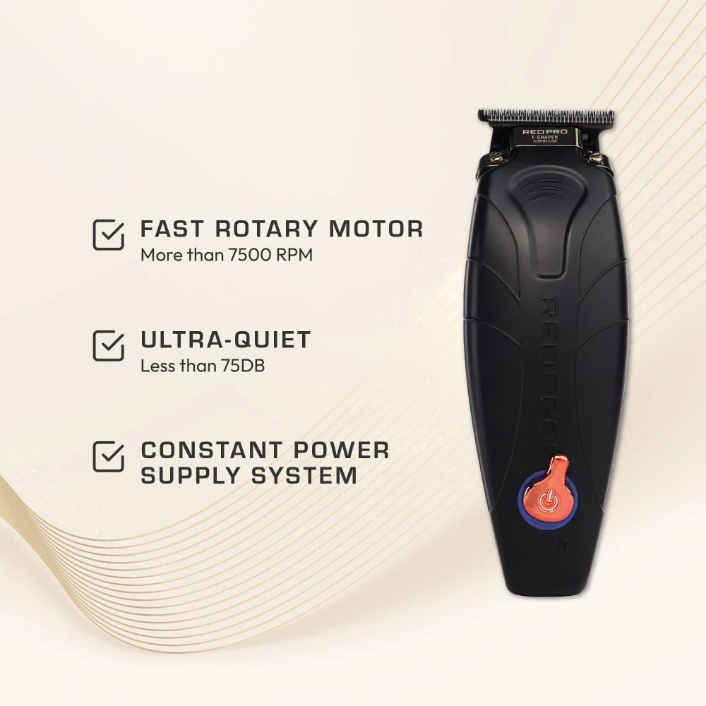 Red Pro Cordless Trimmer – Matte Gold / Black - Image 8