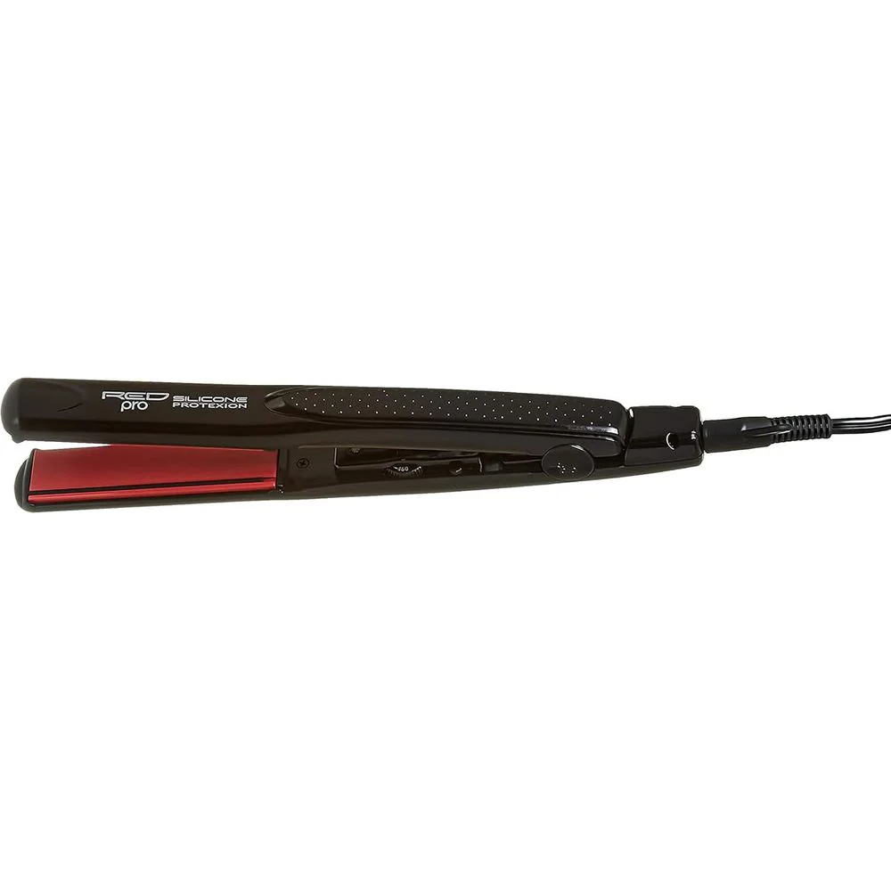 Red Pro Hair Straightener Silicone Protection Flat Iron – 1" - Image 4