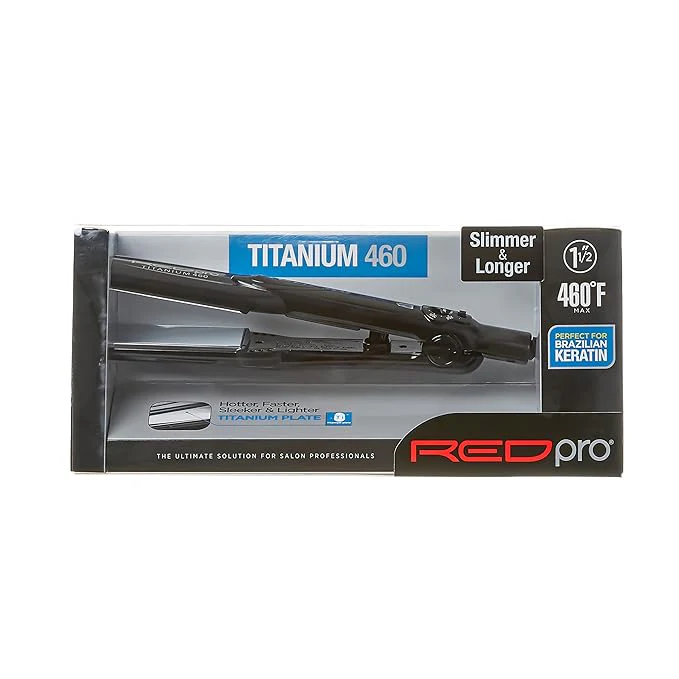 Red Pro Titanium Flat Iron 1 1/2"