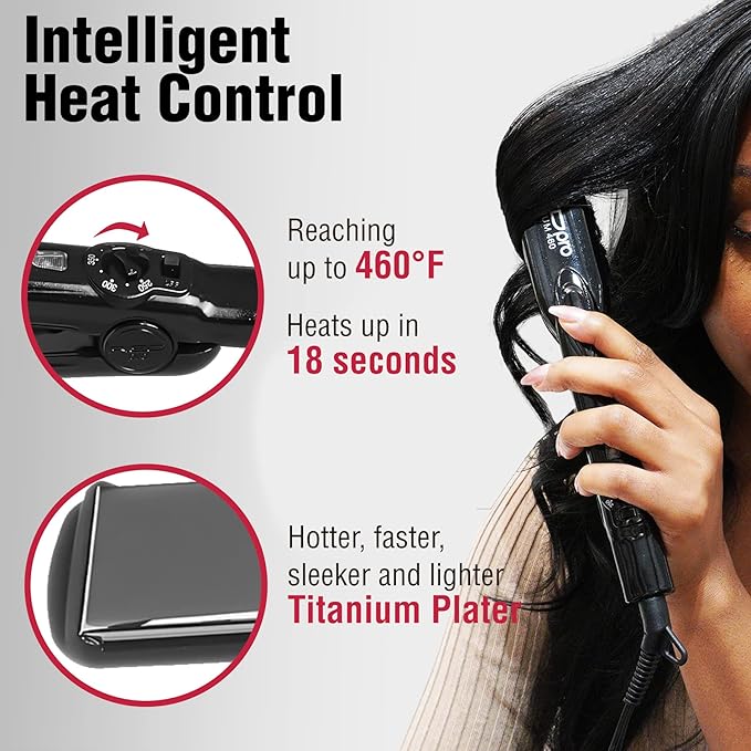 Red Pro Titanium Flat Iron 1 1/2" - Image 6