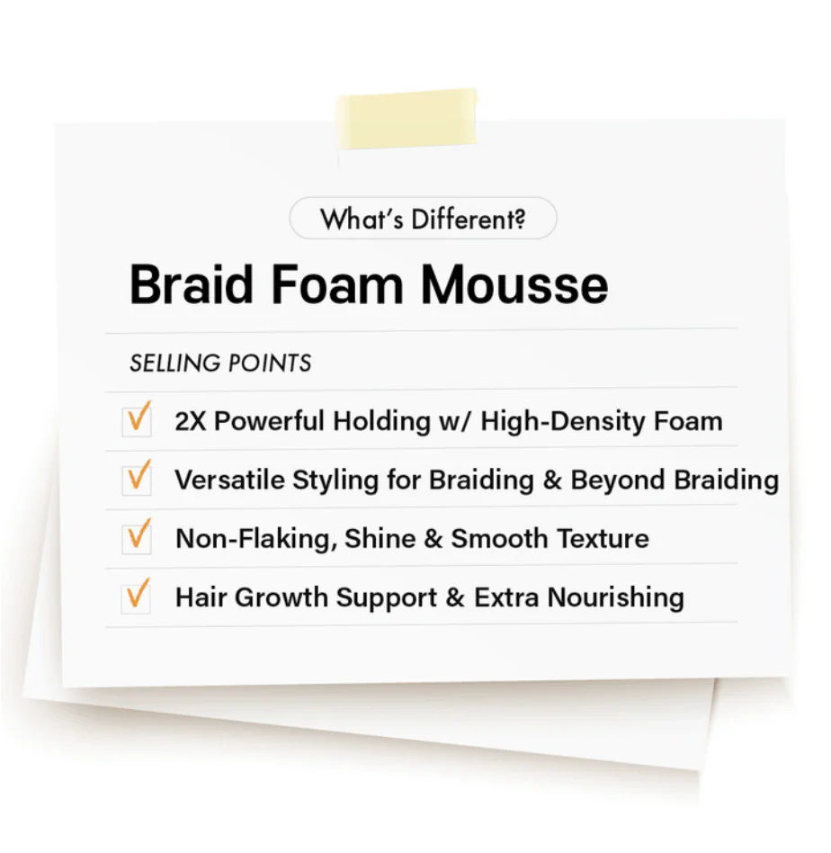 RED Styler Fixer Braid Foam Mousse – 8.7oz - Image 4