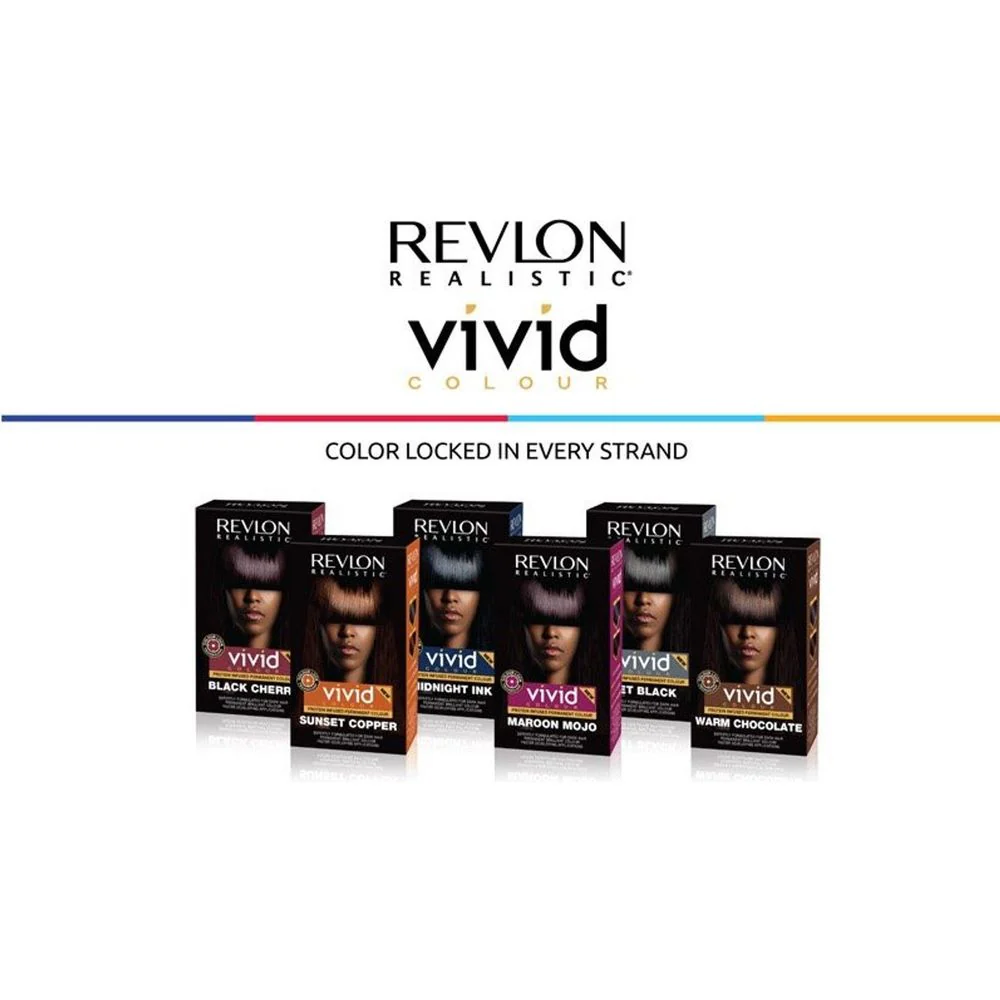 Revlon Realistic Vivid Protein Infused Hair Dye โ 6 Shades