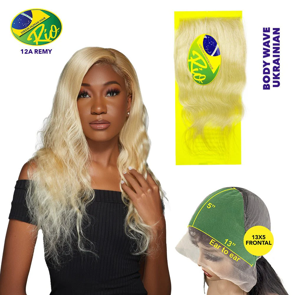 Rio 100% Virgin Human Hair Body Wave 13x5 Frontal - Ukranian