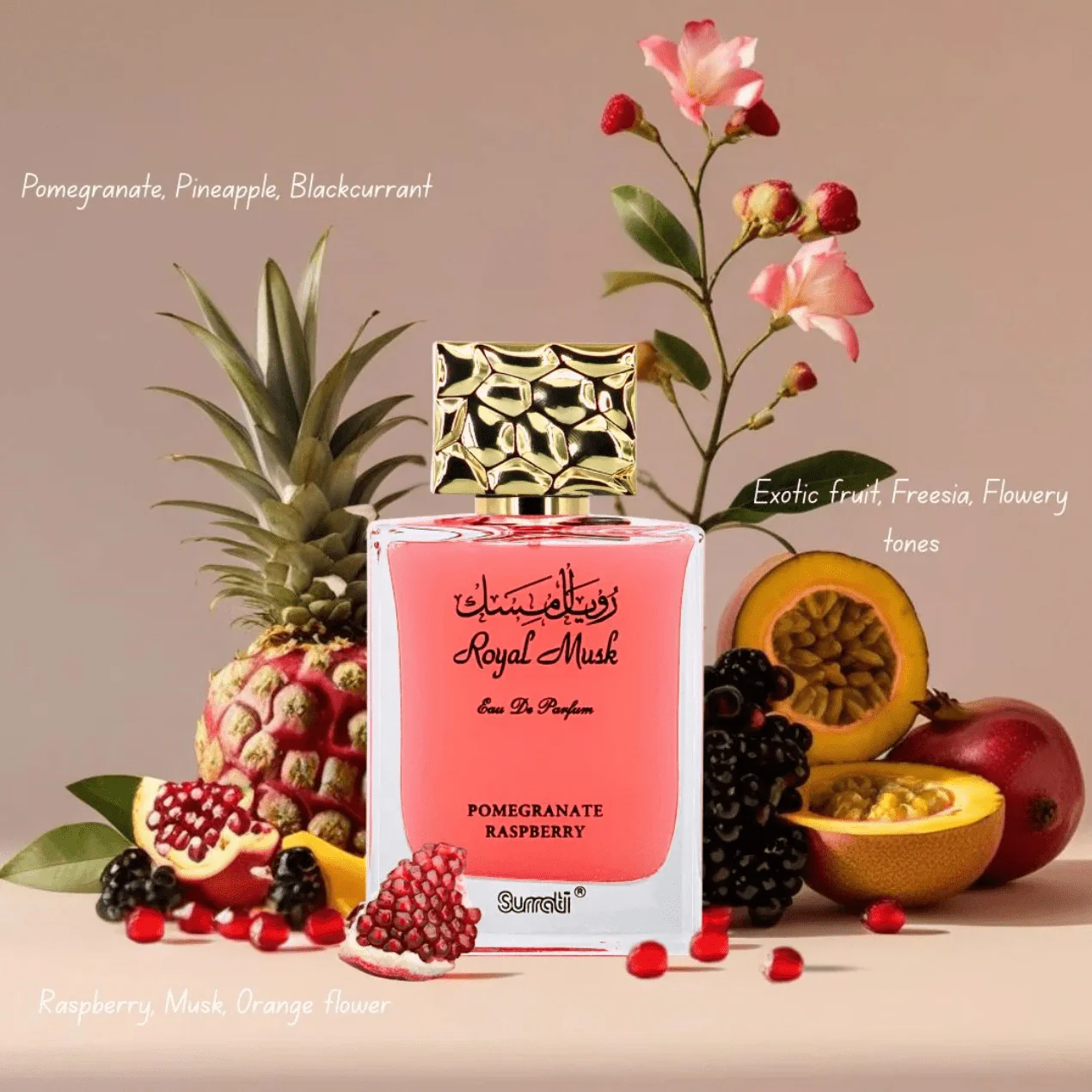 Royal Musk Pomegranate Raspberry EDP by Surrati – 3.4 oz - Image 8