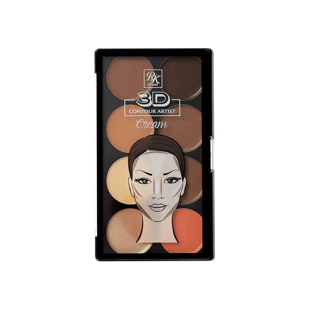 Ruby Kisses 3D Contour Cream Multi-Palette with Highlighter & Blush β 3 Shades - Image 10