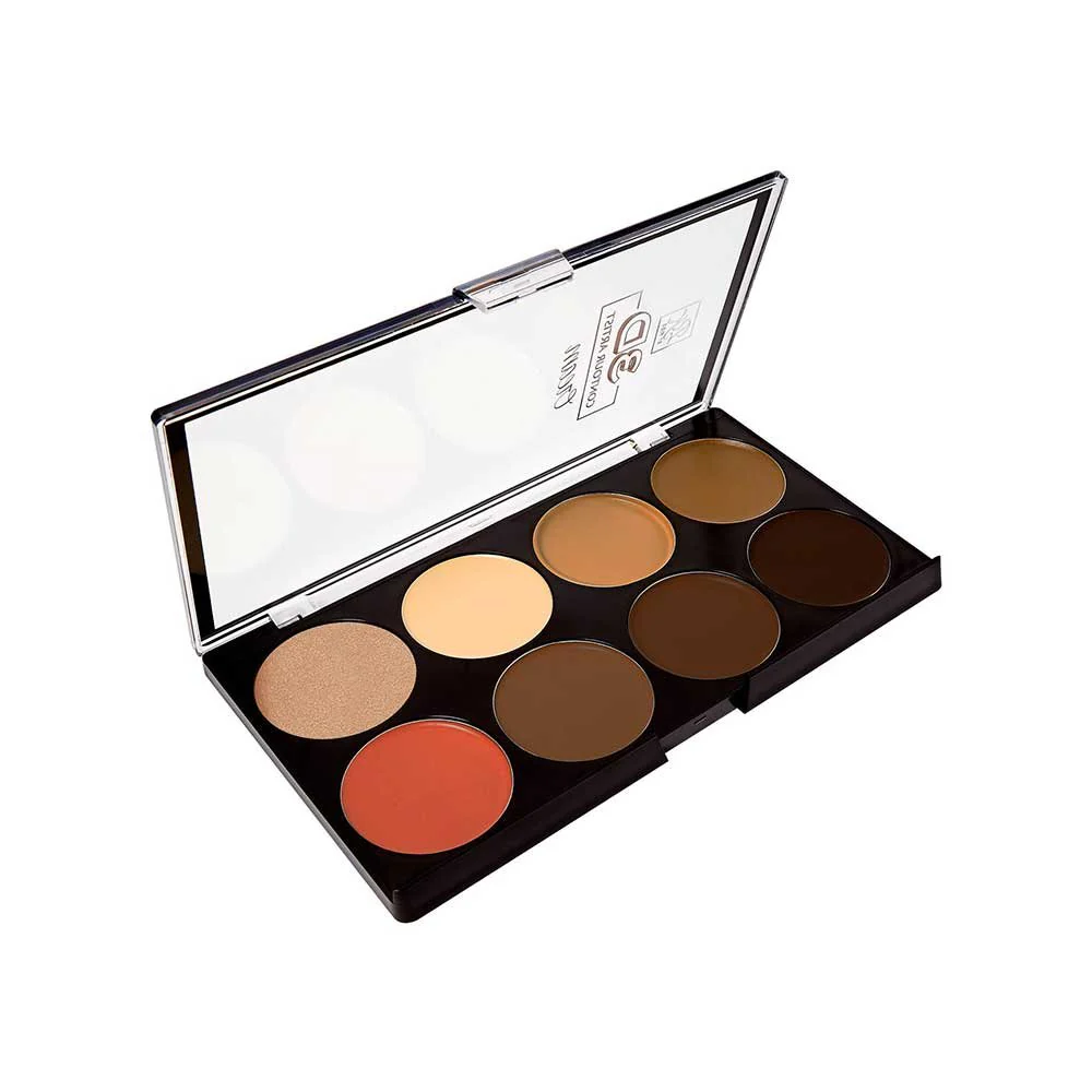 Ruby Kisses 3D Contour Cream Multi-Palette with Highlighter & Blush β 3 Shades - Image 12