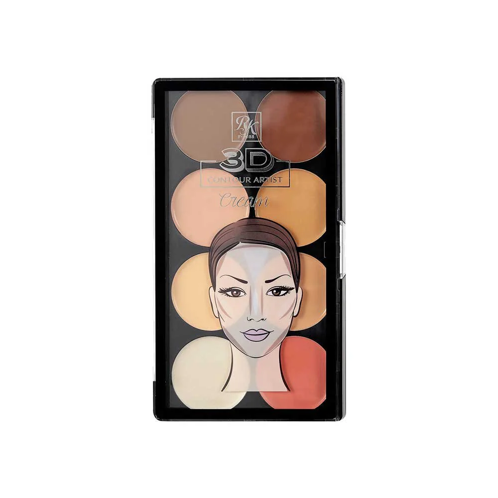 Ruby Kisses 3D Contour Cream Multi-Palette with Highlighter & Blush β 3 Shades - Image 3