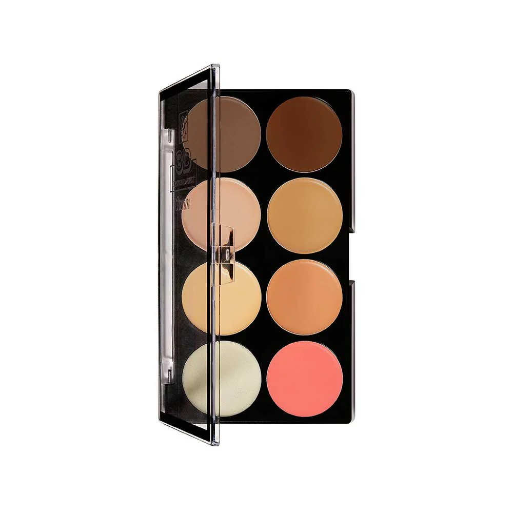 Ruby Kisses 3D Contour Cream Multi-Palette with Highlighter & Blush β 3 Shades - Image 4