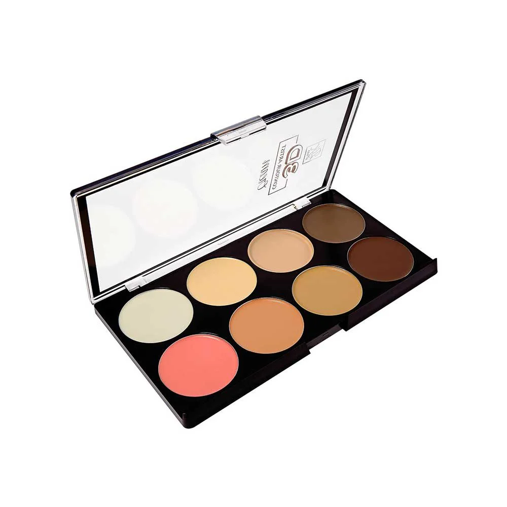 Ruby Kisses 3D Contour Cream Multi-Palette with Highlighter & Blush β 3 Shades - Image 5