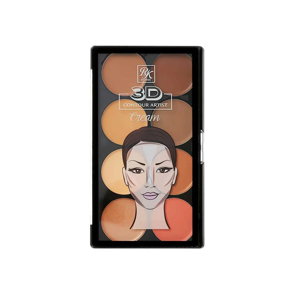 Ruby Kisses 3D Contour Cream Multi-Palette with Highlighter & Blush β 3 Shades - Image 7