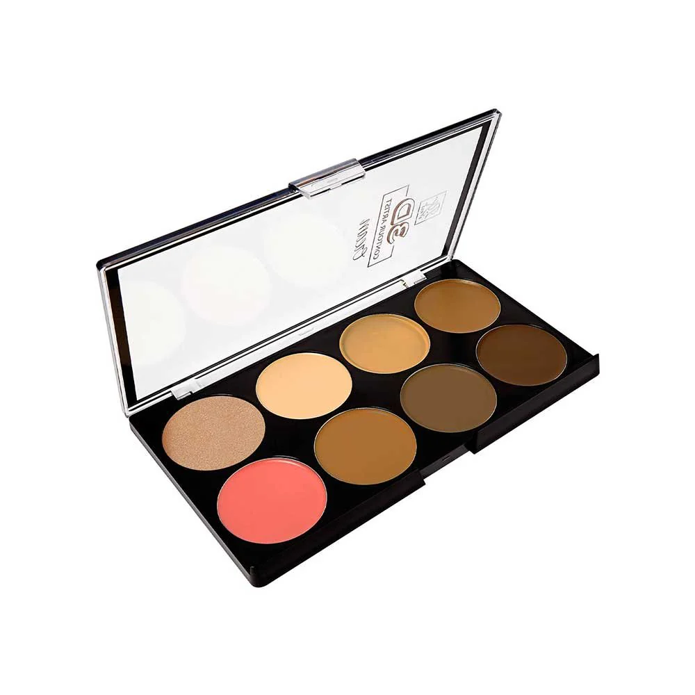 Ruby Kisses 3D Contour Cream Multi-Palette with Highlighter & Blush β 3 Shades - Image 9