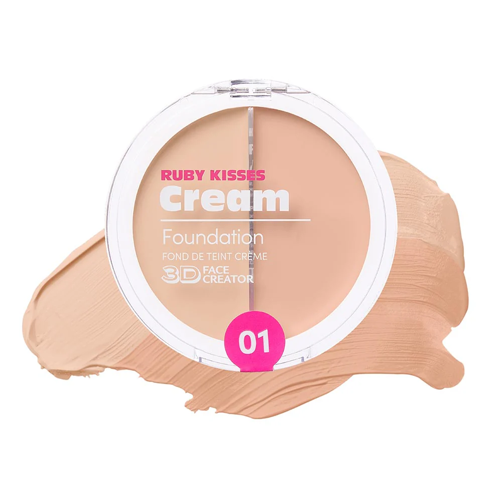 Ruby Kisses 3D Face Creator – Duo Cream Foundation & Concealer - Image 2