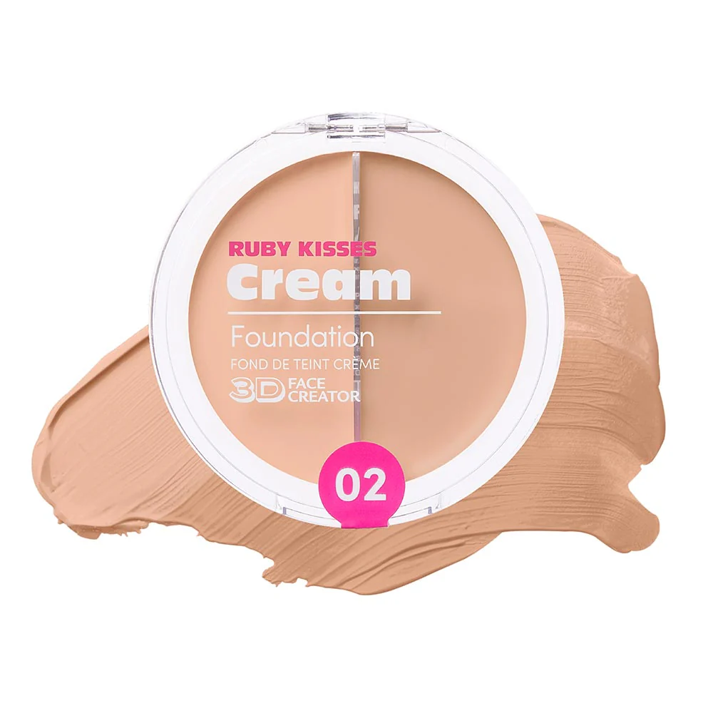 Ruby Kisses 3D Face Creator – Duo Cream Foundation & Concealer - Image 4