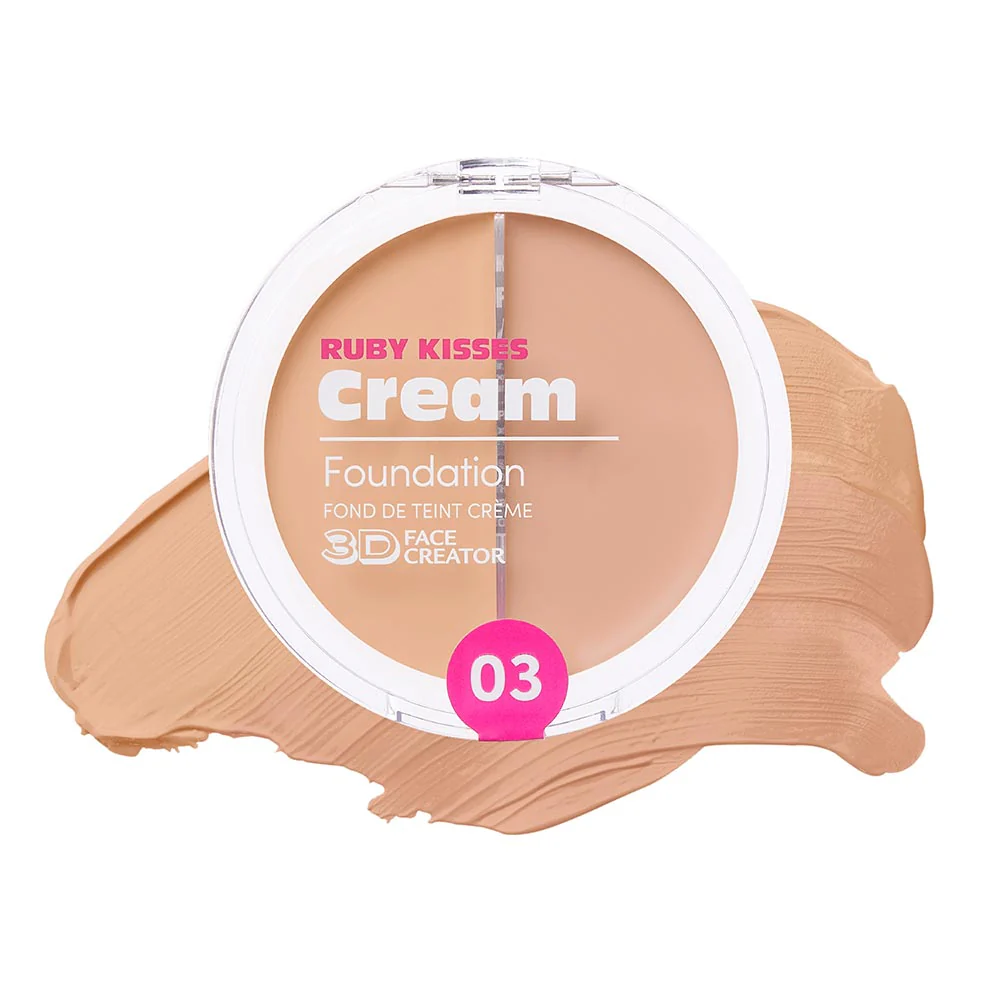 Ruby Kisses 3D Face Creator – Duo Cream Foundation & Concealer - Image 6
