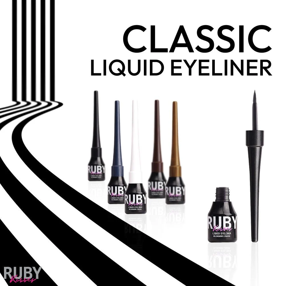 Ruby Kisses Classic Liquid Eyeliner β 6 Shades (3g)