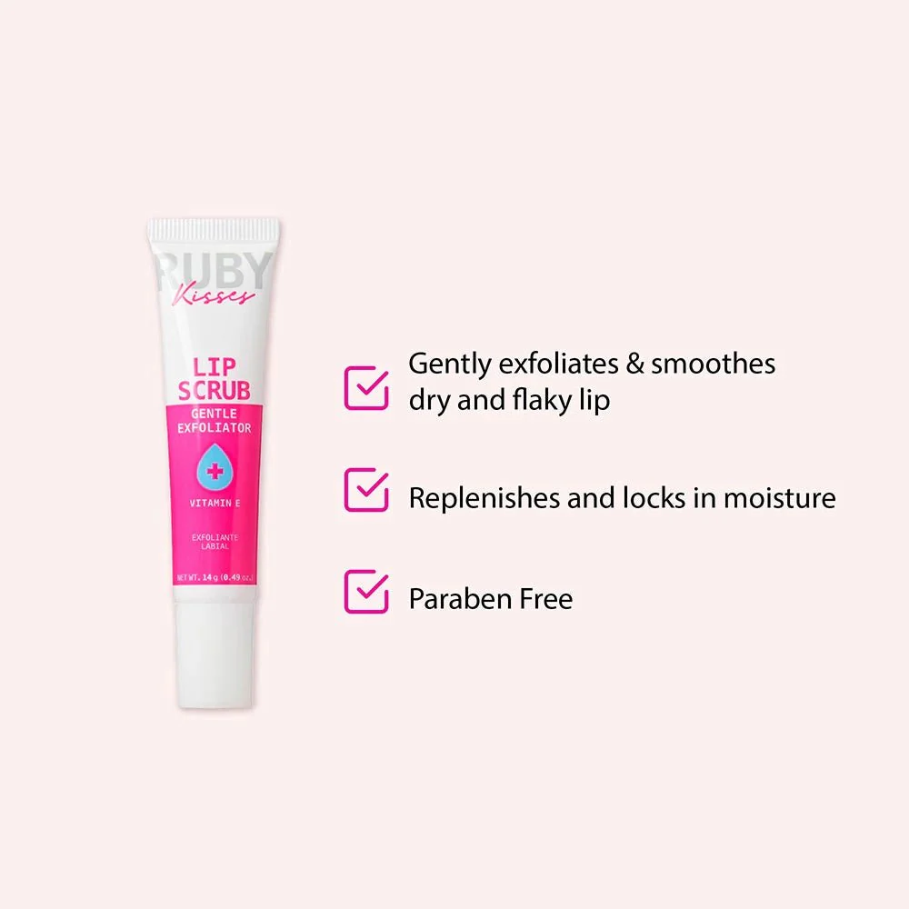 Ruby Kisses Gentle Lip Scrub – Exfoliating & Smoothing with Vitamin E 14g - Image 2