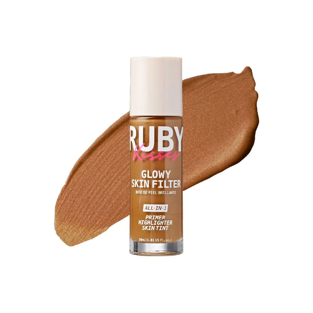 Ruby Kisses Glowy Skin Filter Foundation – 3-in-1 Primer, Skin Tint & Highlighter 10 Shades - Image 14