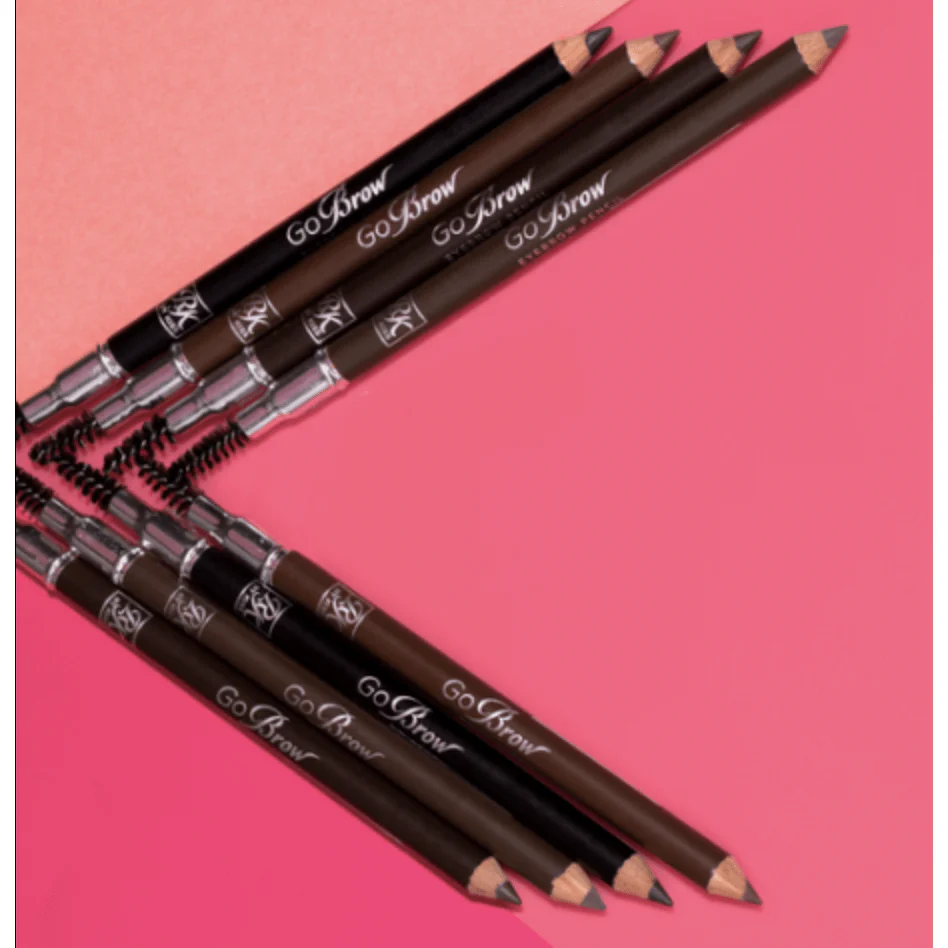 Ruby Kisses Go Brow Wooden Eyebrow Pencil With Brush