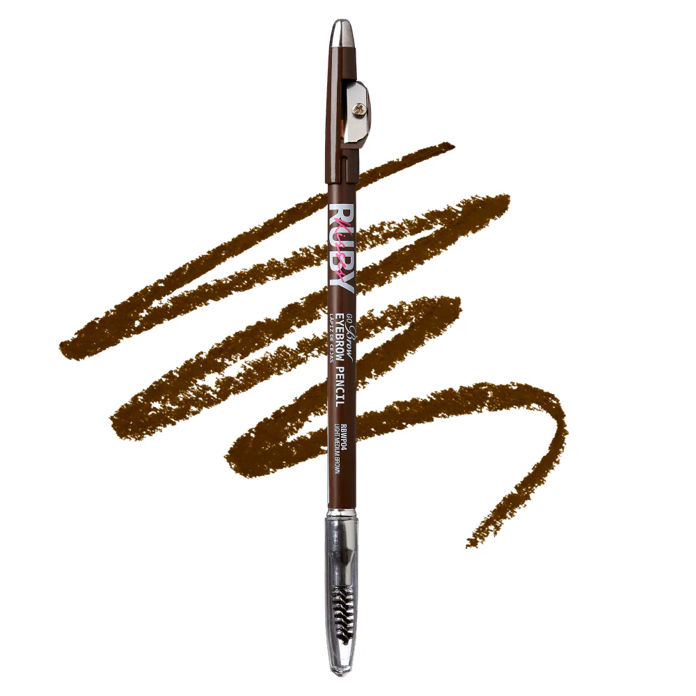 Ruby Kisses Go Brow Wooden Eyebrow Pencil With Brush - Image 10
