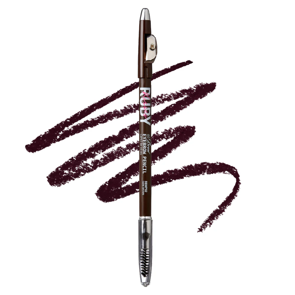 Ruby Kisses Go Brow Wooden Eyebrow Pencil With Brush - Image 8