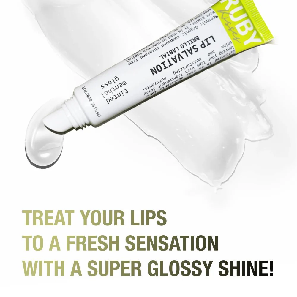 Ruby Kisses Lip Salvation Lip Gloss Menthol-Infused Treatment โ 15ml - Image 3