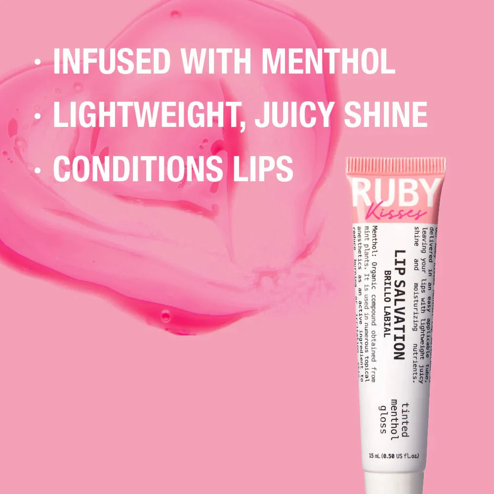 Ruby Kisses Lip Salvation Lip Gloss Menthol-Infused Treatment โ 15ml - Image 9