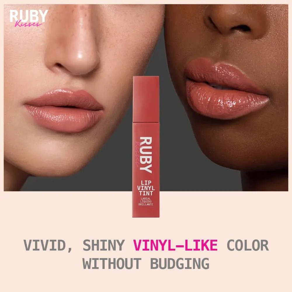 Ruby Kisses Lip Vinyl Tint Liquid Lipstick - 10 Shades - Image 2