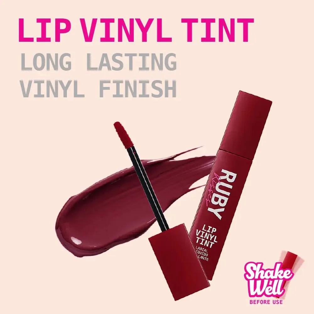 Ruby Kisses Lip Vinyl Tint Liquid Lipstick - 10 Shades - Image 30
