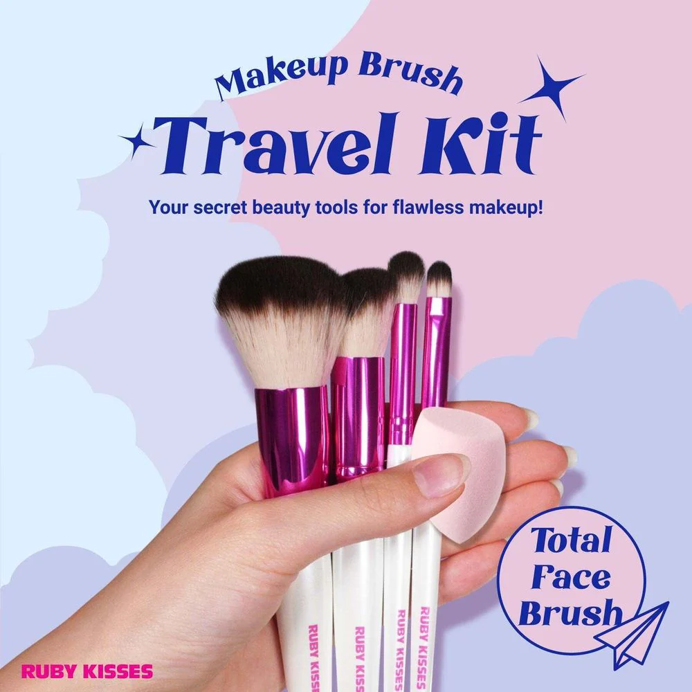 Ruby Kisses Makeup Brush Kit – Face, Eye & Complexion Sets - Image 10
