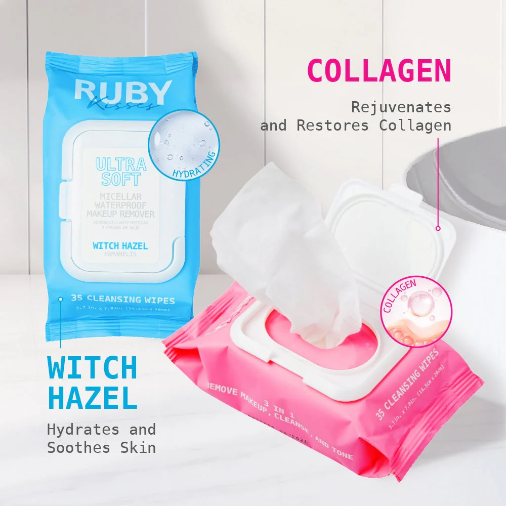Ruby Kisses Micellar Waterproof Makeup Removing Wipes - 2 Variants - Image 8