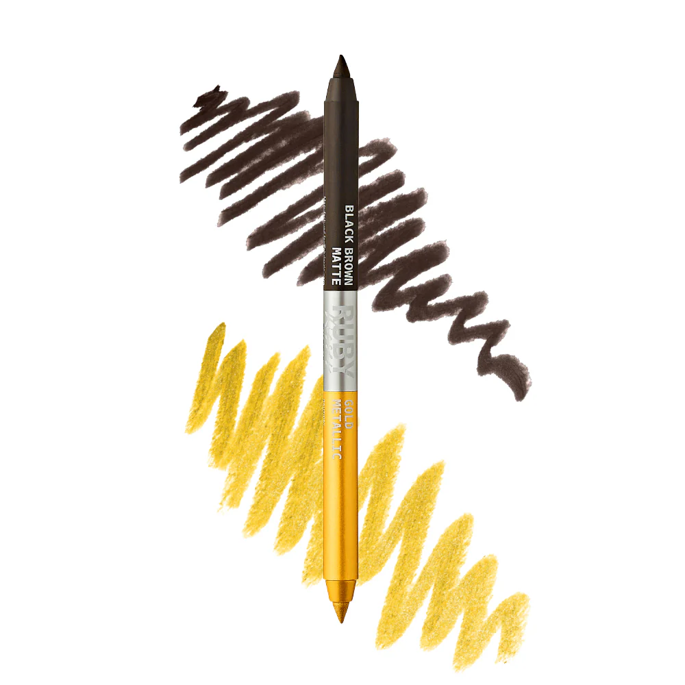 Ruby Kisses Waterproof Matte & Metallic Duo Eyeliner - 4 Shades - Image 7