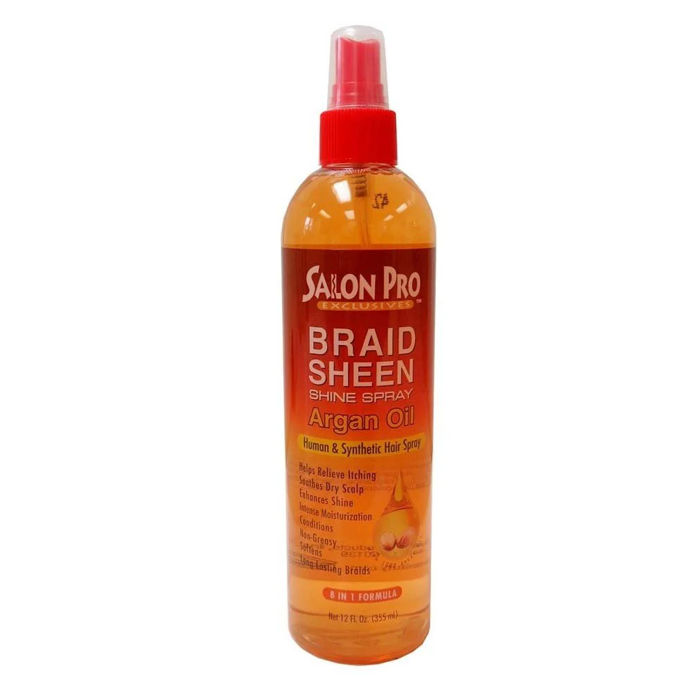 Salon Pro Exclusive Braid Sheen Shine Spray – 12 oz - Image 3