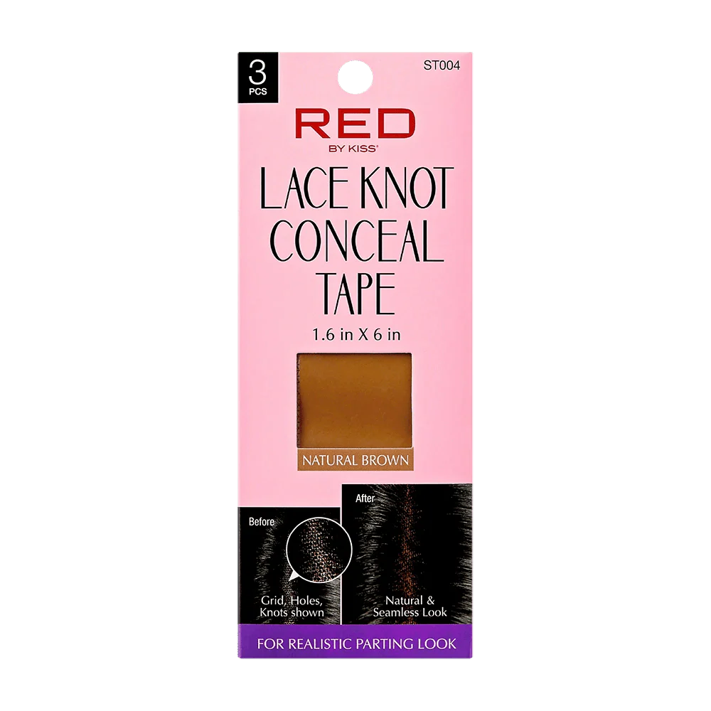 Red Lace Knot Conceal Tape โ 3pcs Pack for Wig Lace Blending