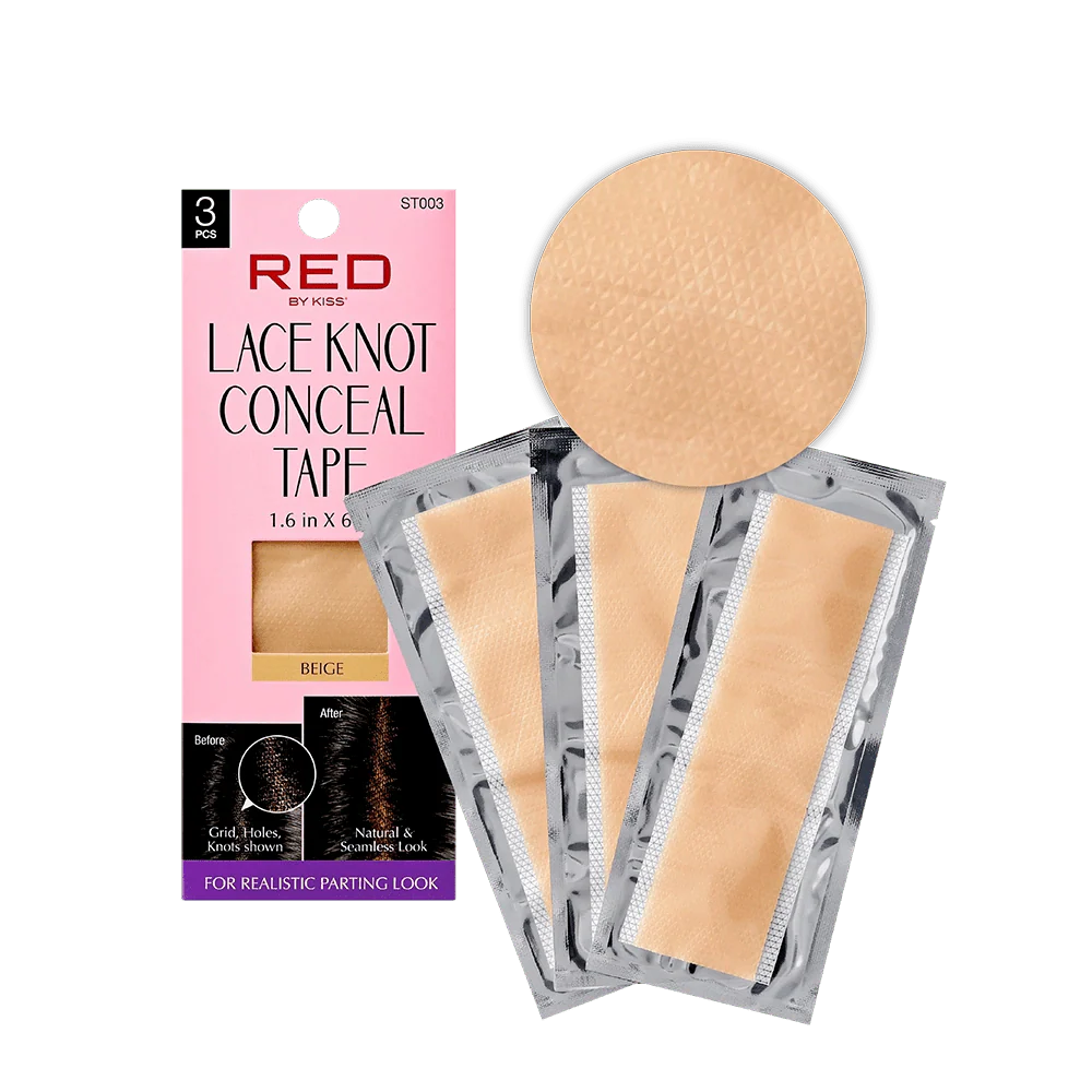 Red Lace Knot Conceal Tape โ 3pcs Pack for Wig Lace Blending - Image 5
